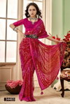 Ratnavali Vol 5 By Vallabhi Moss Georgette Floral Printed Saree Exporters In India